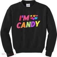 I Love To Eat Candy I'm Candy Funny Couple Matching Kids Sweatshirt thumb 0