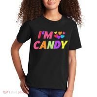 I Love To Eat Candy I'm Candy Funny Couple Matching Kids T-Shirt thumb 2