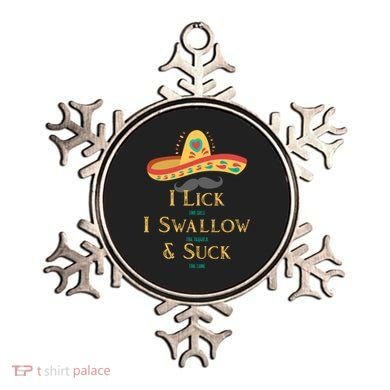 I Lick The Salt Swallow The Tequila And Suck The Lime Cool Gift Ornament