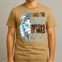I Liked The Lions Before It Was Cool Funny Vintage T-Shirt thumb 3