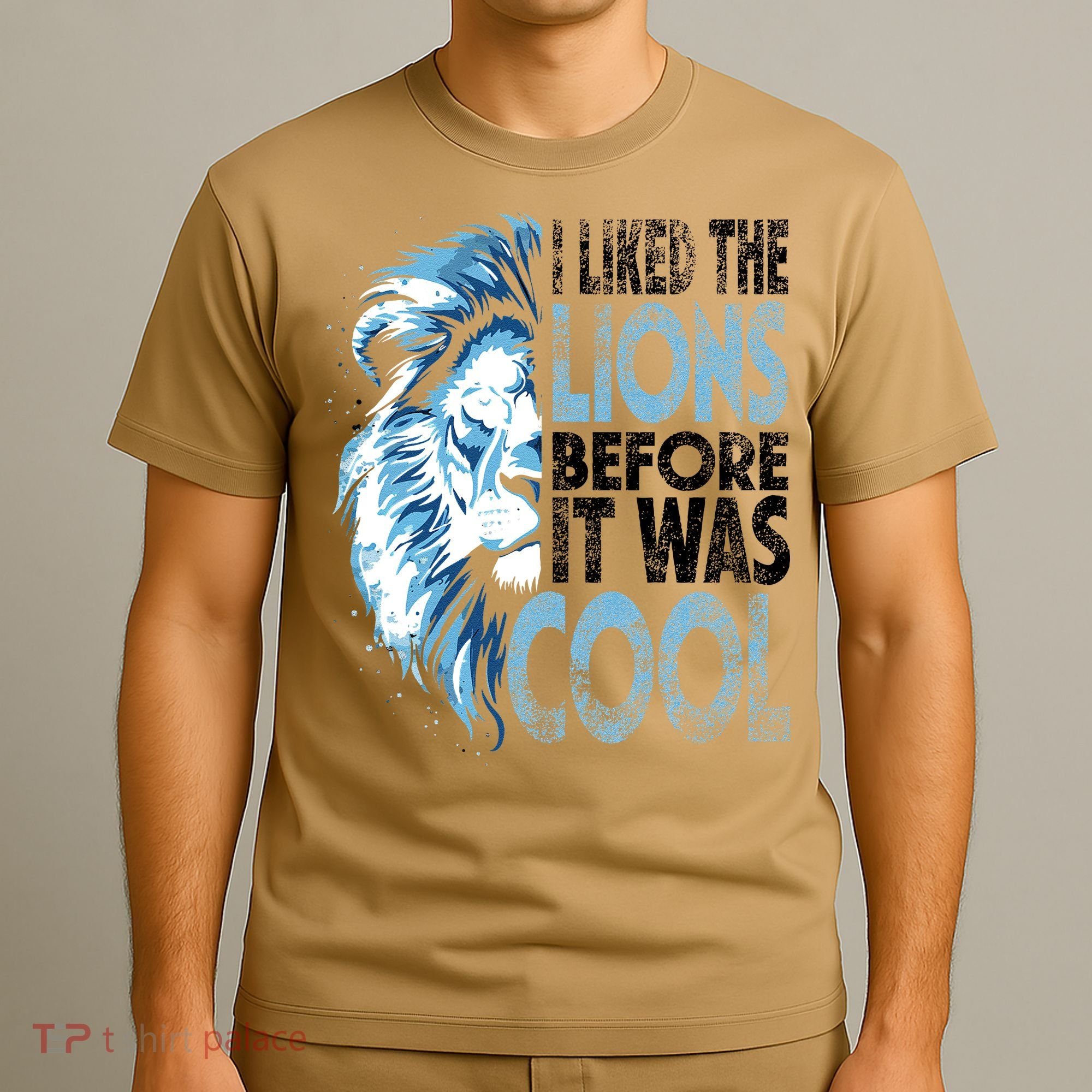 I Liked The Lions Before It Was Cool Funny Vintage T-Shirt