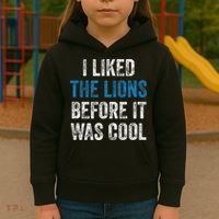 I Liked The Lions Before It Was Cool Kids Hoodie thumb 3