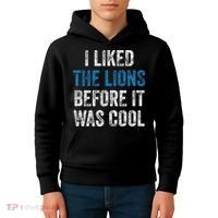 I Liked The Lions Before It Was Cool Kids Hoodie thumb 4