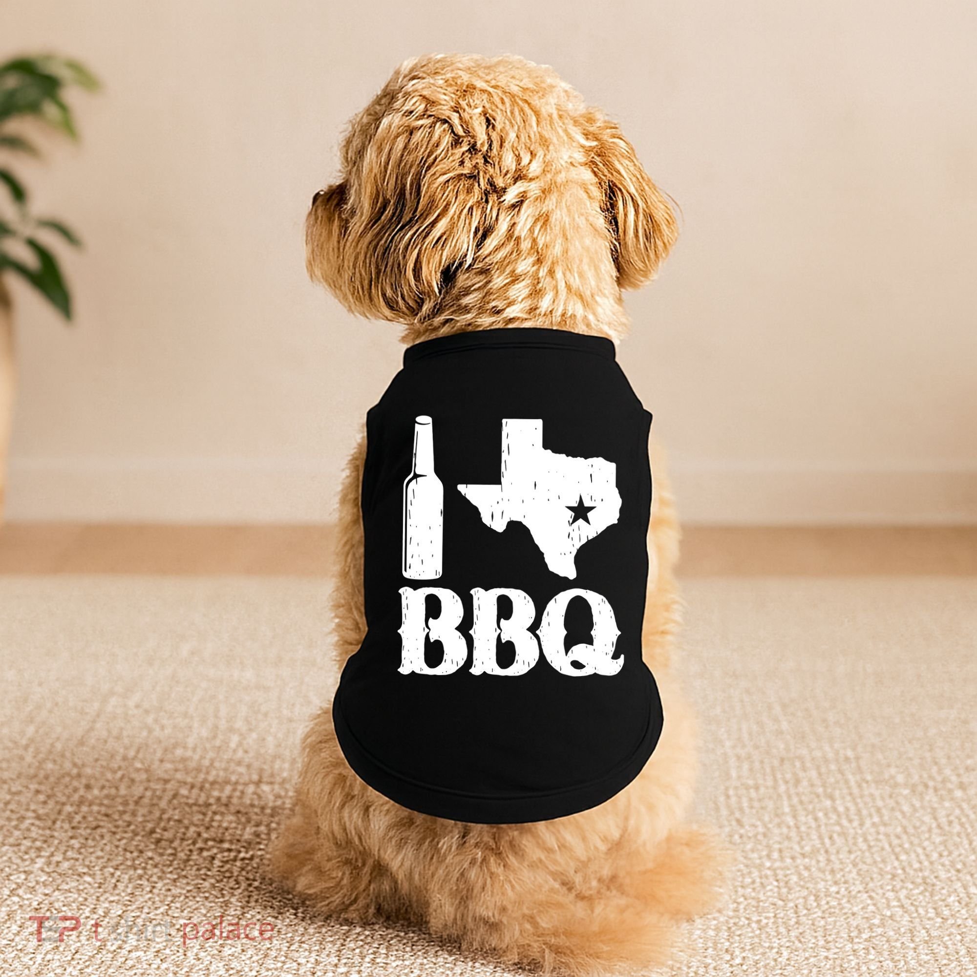 I Love Texas Bbq Doggie Tank