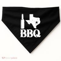 I Love Texas Bbq USA-Made Doggie Bandana thumb 0