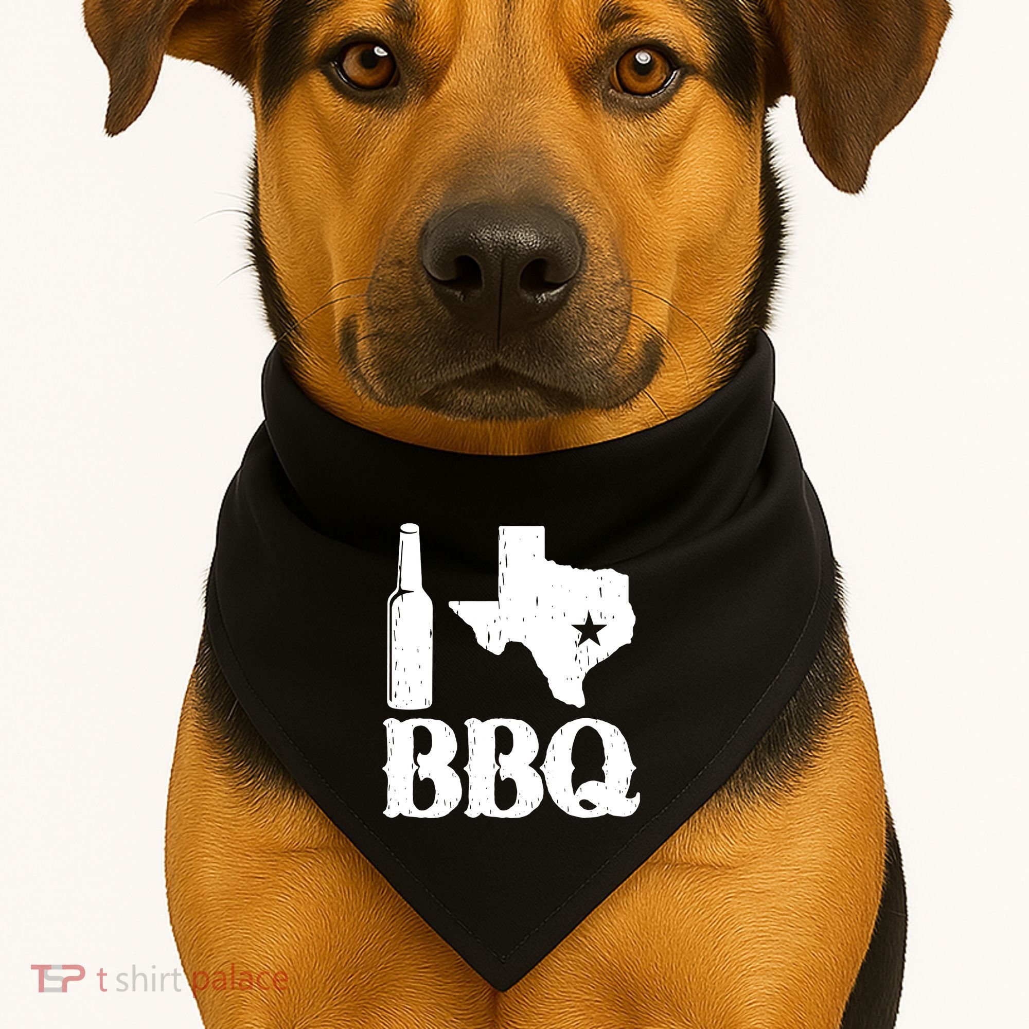 I Love Texas Bbq USA-Made Doggie Bandana