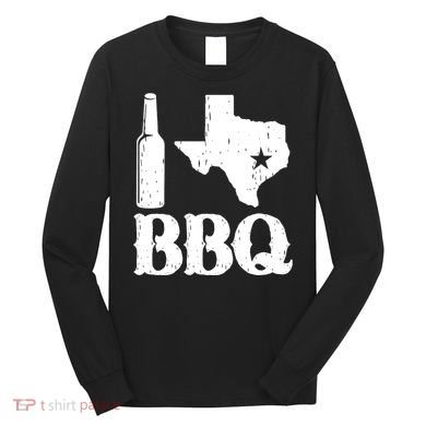 I Love Texas Bbq Long Sleeve Shirt