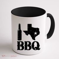 I Love Texas Bbq Coffee Mug thumb 1
