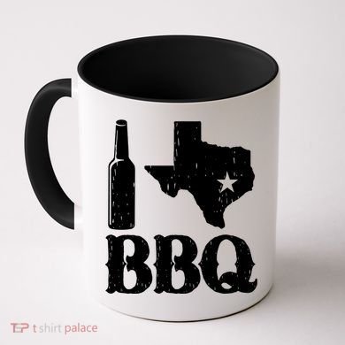 I Love Texas Bbq Coffee Mug