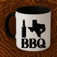 I Love Texas Bbq Coffee Mug thumb 2