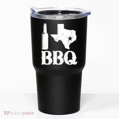 I Love Texas Bbq Tumbler