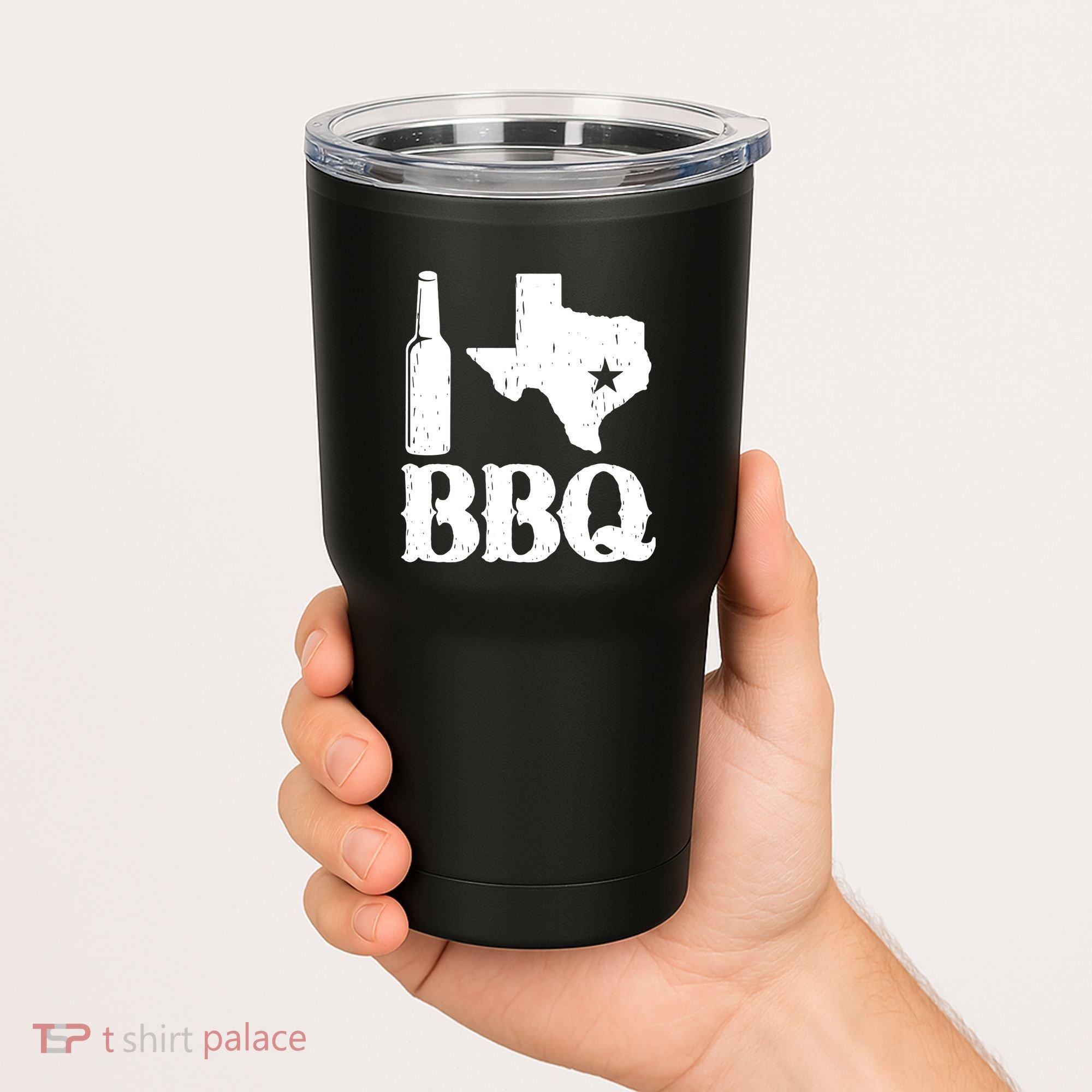 I Love Texas Bbq Tumbler
