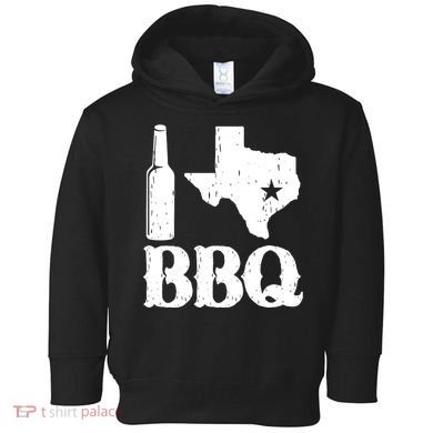 I Love Texas Bbq Toddler Hoodie
