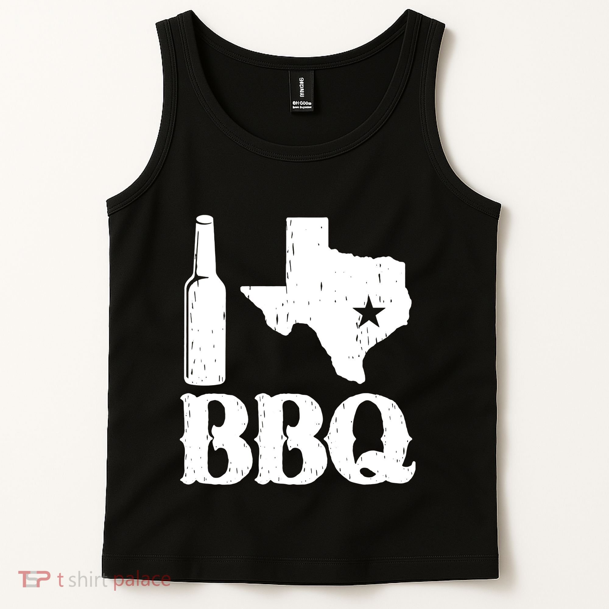 I Love Texas Bbq Tank Top