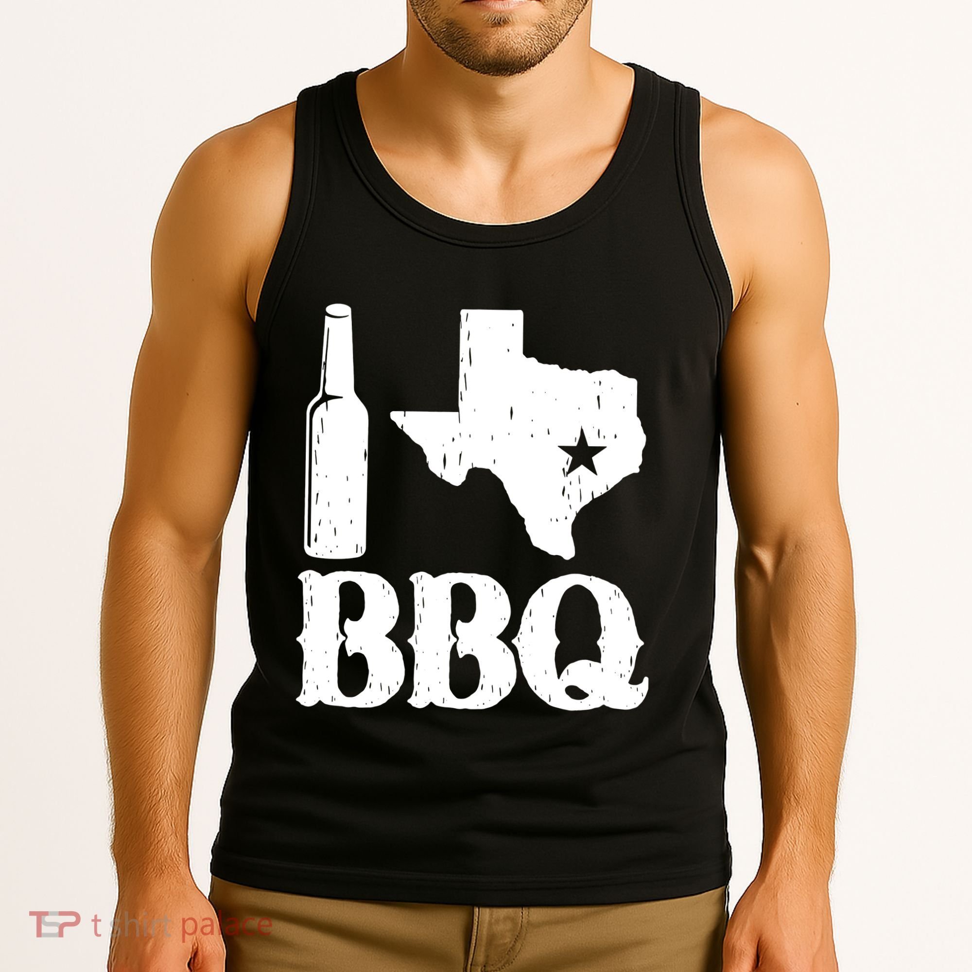 I Love Texas Bbq Tank Top