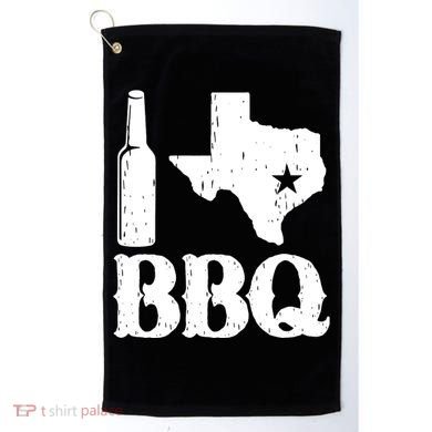 I Love Texas Bbq Golf Towel