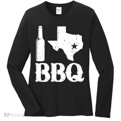 I Love Texas Bbq Women's Long Sleeve Shirt