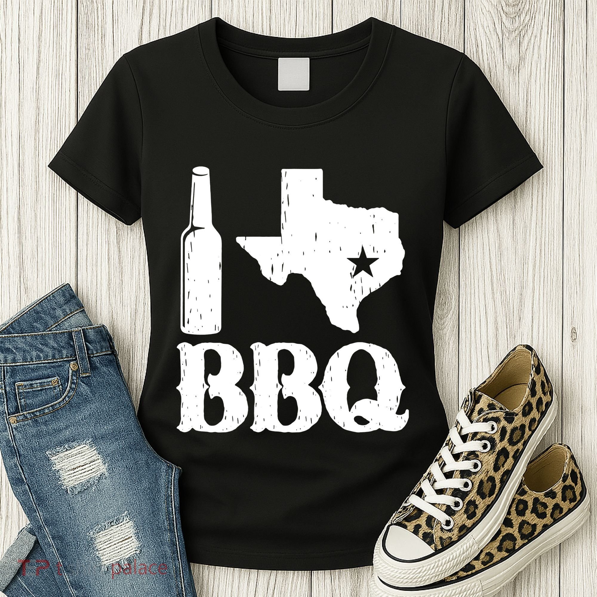 I Love Texas Bbq Women's T-Shirt