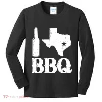 I Love Texas Bbq Kids Long Sleeve Shirt thumb 0