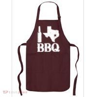 I Love Texas Bbq Apron thumb 0