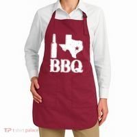 I Love Texas Bbq Apron thumb 2