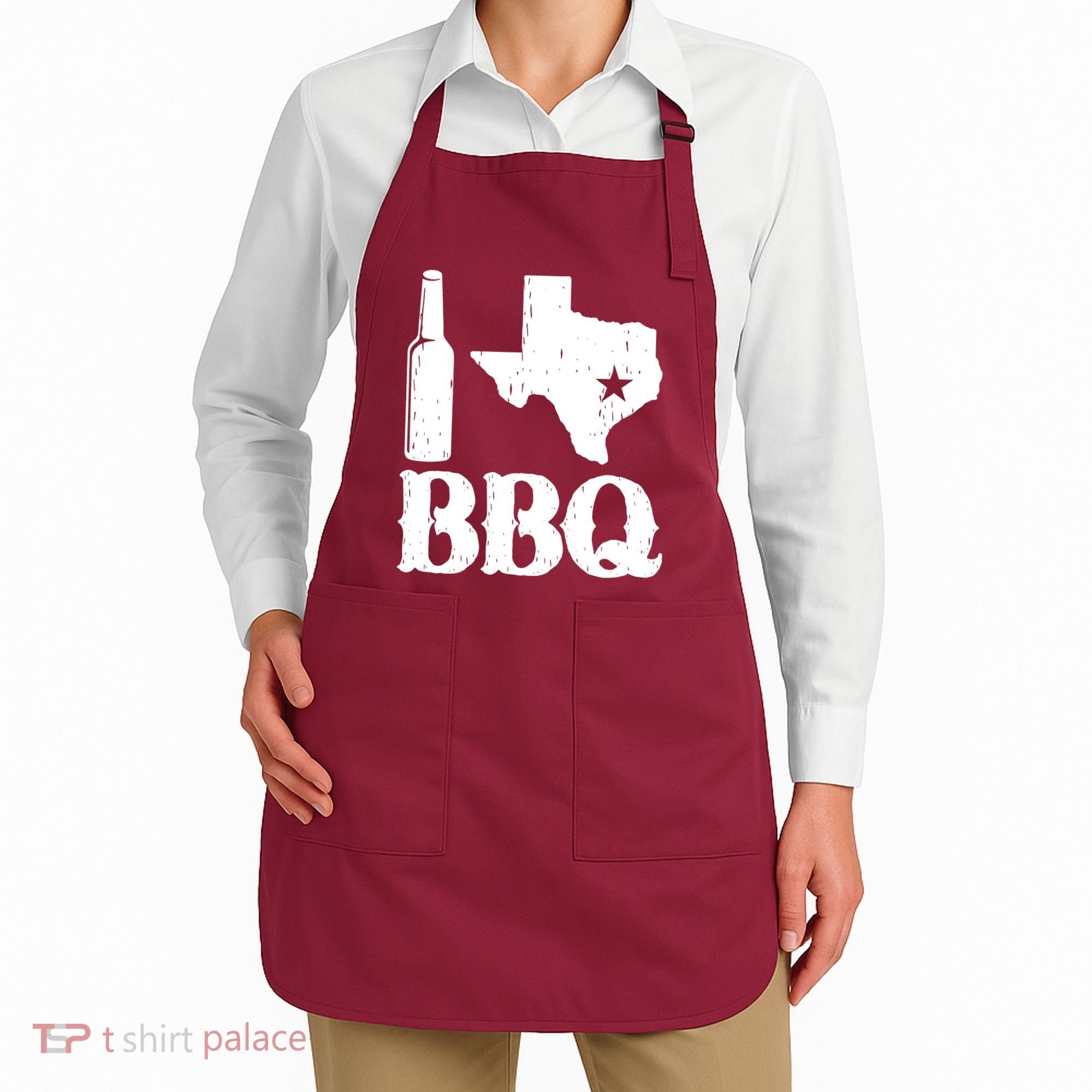 I Love Texas Bbq Apron