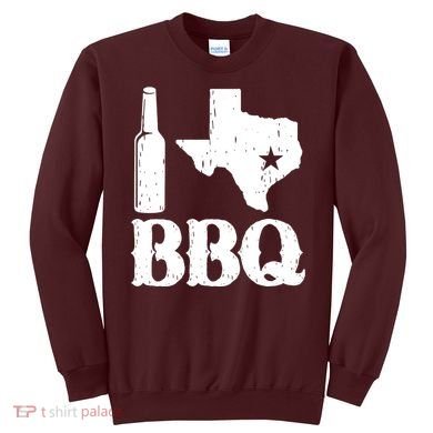 I Love Texas Bbq Sweatshirt