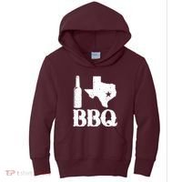 I Love Texas Bbq Kids Hoodie thumb 0