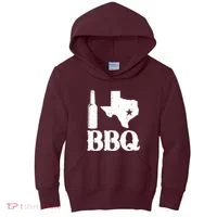 I Love Texas Bbq Kids Hoodie thumb 0