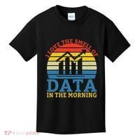 I Love The Smell Of Data In The Morning Data Analyst Kids T-Shirt thumb 0