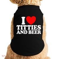 I Love Titties And Bee Doggie Tank thumb 0