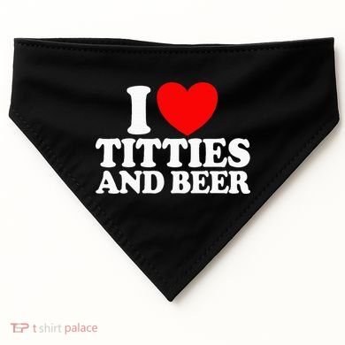 I Love Titties And Bee USA-Made Doggie Bandana