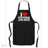 I Love Titties And Bee Apron thumb 0