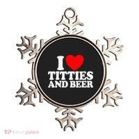 I Love Titties And Bee Ornament thumb 0