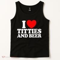 I Love Titties And Bee Tank Top thumb 2