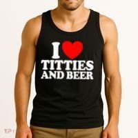 I Love Titties And Bee Tank Top thumb 3