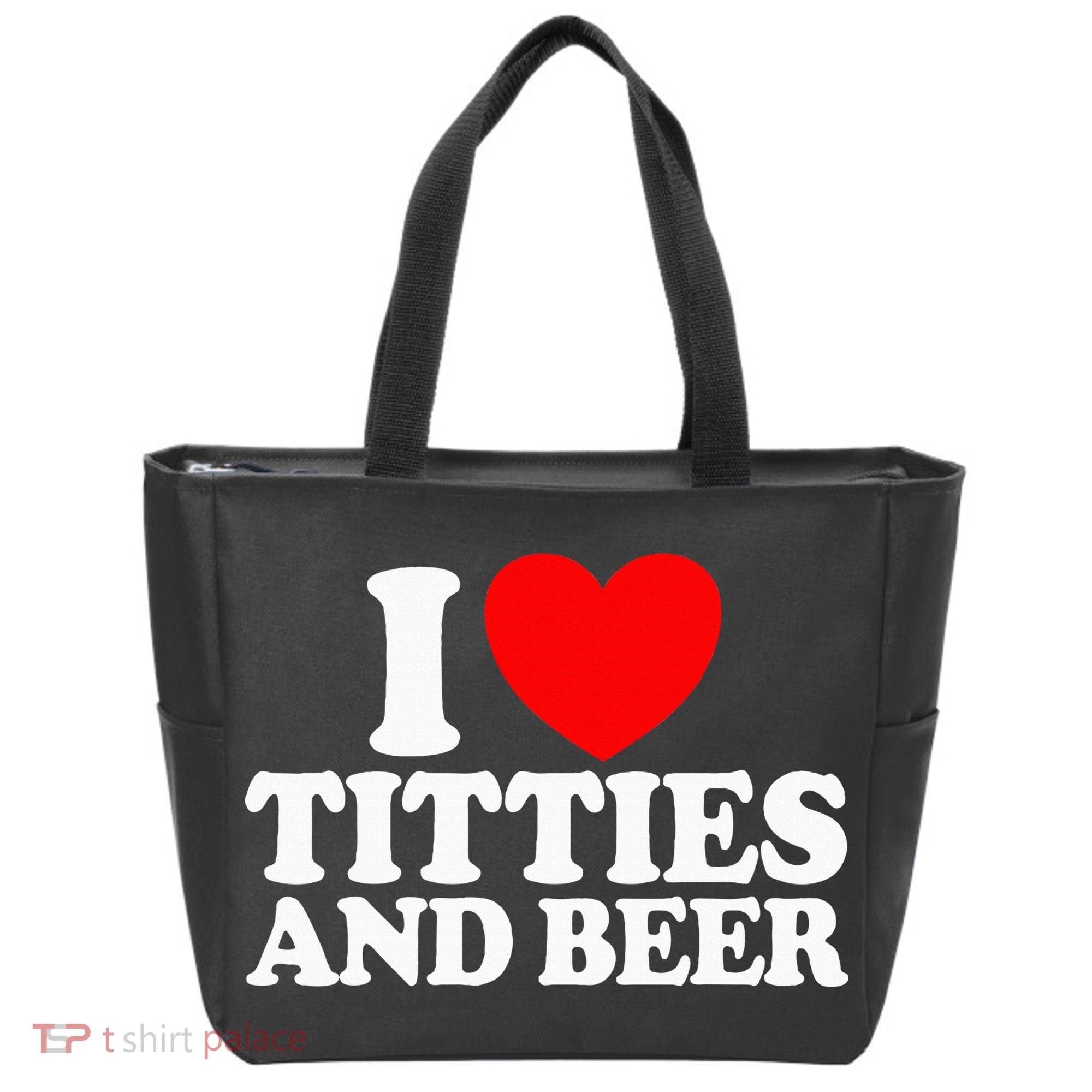 I Love Titties And Bee Tote Bag