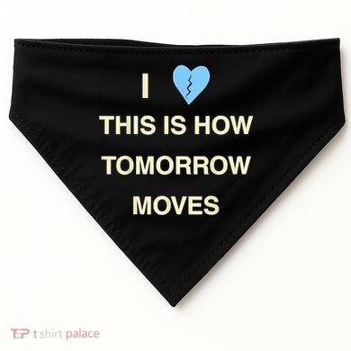 I Love This Is How Tomorrow Moves USA-Made Doggie Bandana
