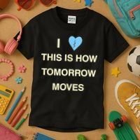 I Love This Is How Tomorrow Moves Kids T-Shirt thumb 3
