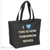 I Love This Is How Tomorrow Moves Tote Bag thumb 2