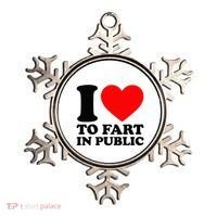 I Love To Fart In Public Ornament thumb 0