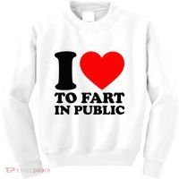 I Love To Fart In Public Kids Sweatshirt thumb 0