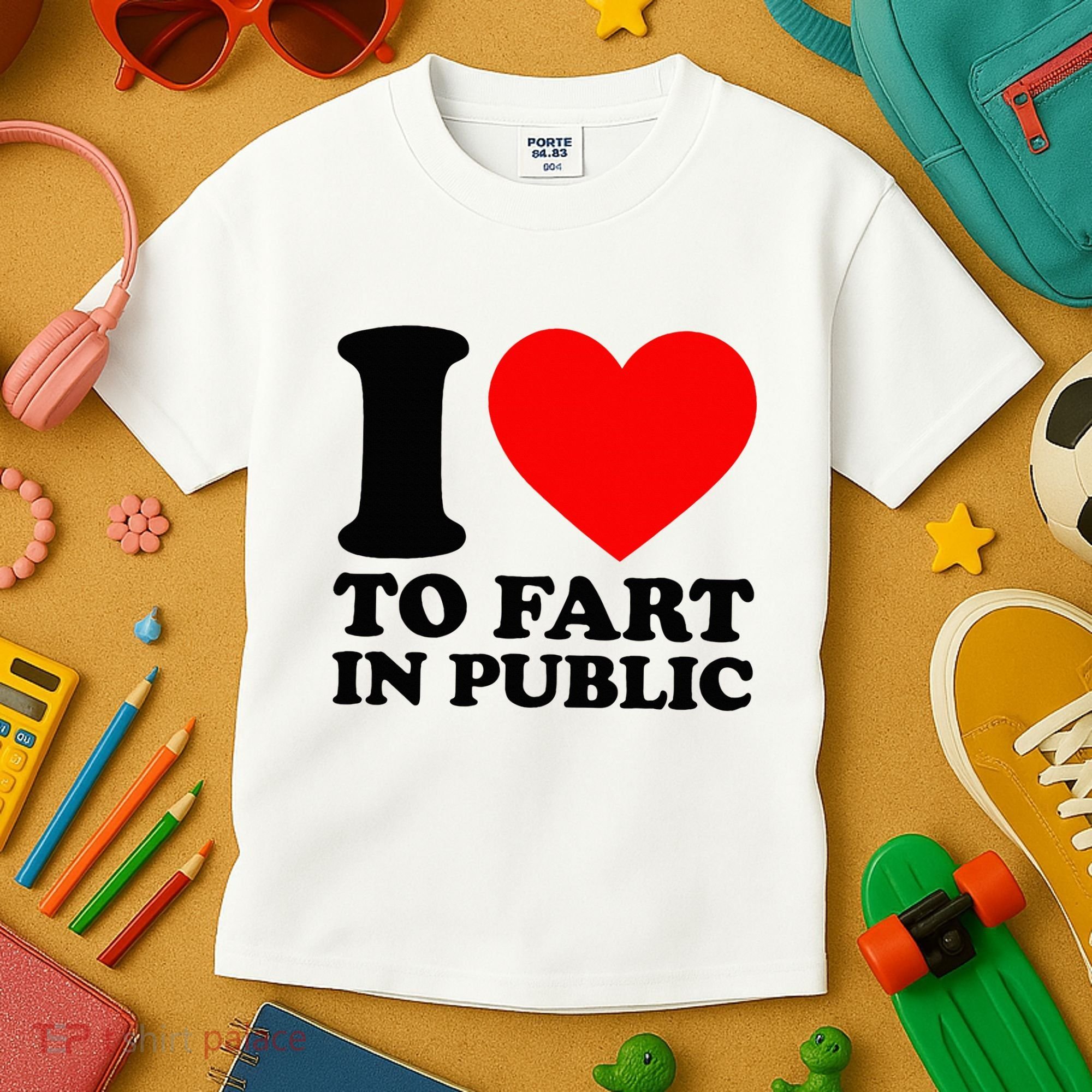 I Love To Fart In Public Kids T-Shirt
