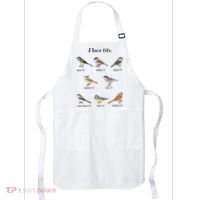 I Love Tits Birdwatching Bird Lover Gift Apron thumb 0