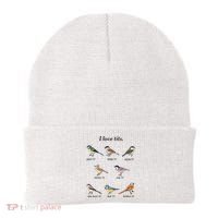 I Love Tits Birdwatching Bird Lover Gift Beanie thumb 0