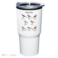 I Love Tits Birdwatching Bird Lover Gift Tumbler thumb 0
