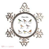 I Love Tits Birdwatching Bird Lover Gift Ornament thumb 0