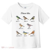 I Love Tits Birdwatching Bird Lover Gift Toddler T-Shirt thumb 0