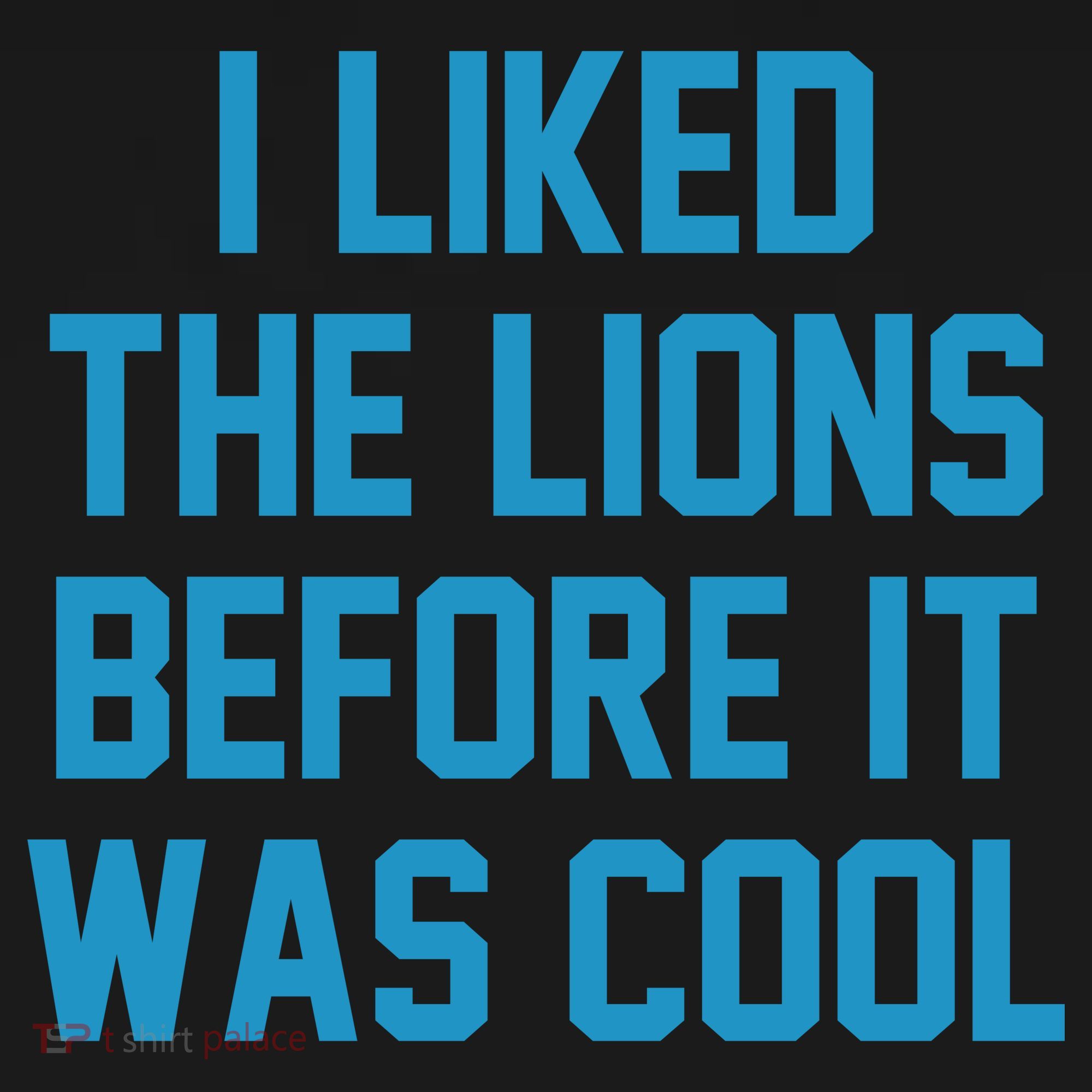 I Liked The Lions Before It Was Cool Funny Football Coaster