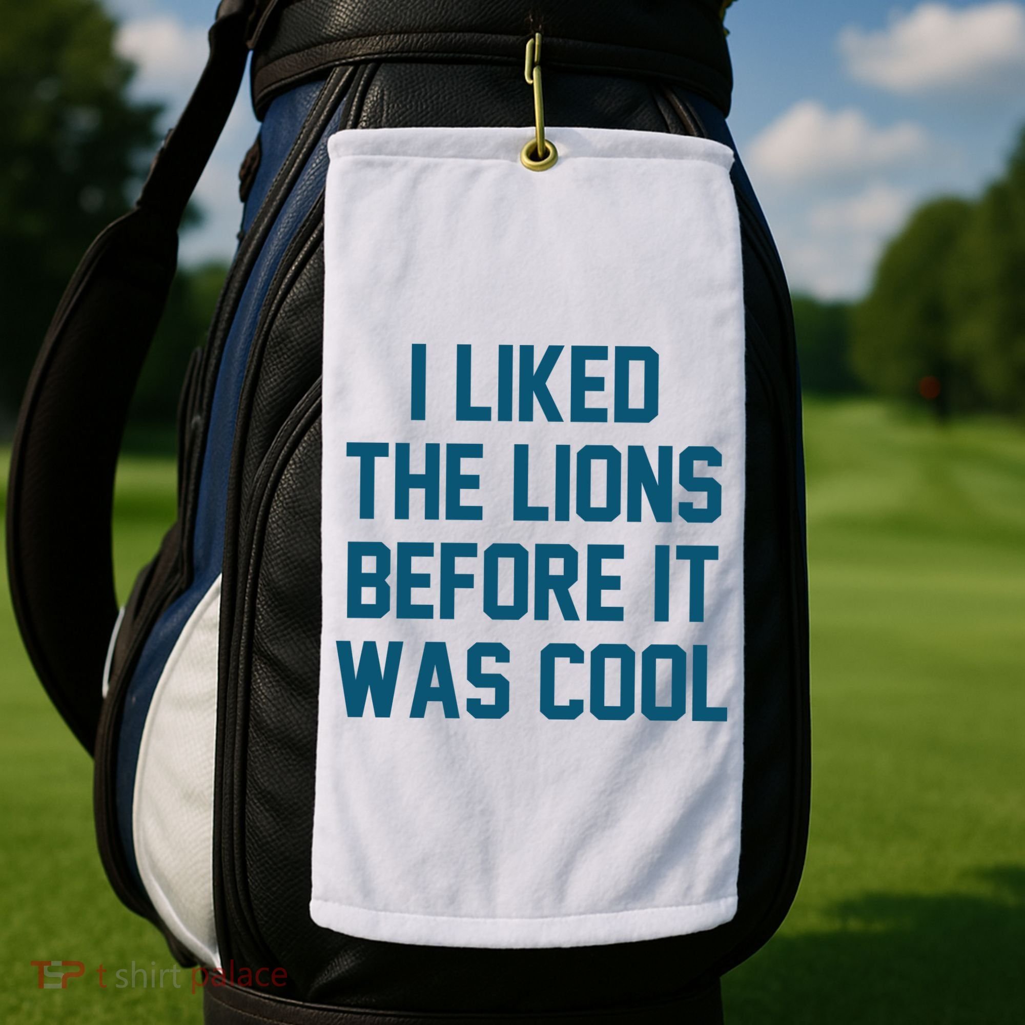I Liked The Lions Before It Was Cool Funny Football Golf Towel
